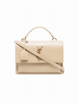 Yves Saint Laurent Calfskin Leather Tote Bag Y634723 Beige