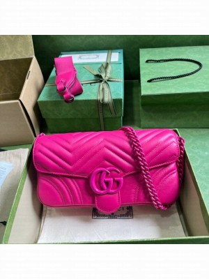 Gucci GG MARMONT SHOULDER BAG 734814 plum