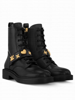 Louis Vuitton Women's Citizen Flat Ranger Boot 1ADAZT Black