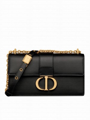 Christian Dior 30 Montaigne East-West Bag With Chain Black
