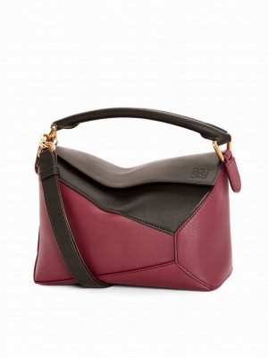 Loewe Small Puzzle Bag In Classic Calfskin Mauve