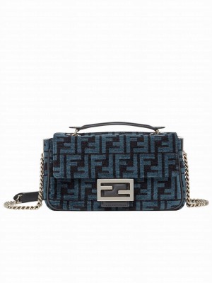 Fendi Baguette Chain Midi 8BR793 Dark Blue