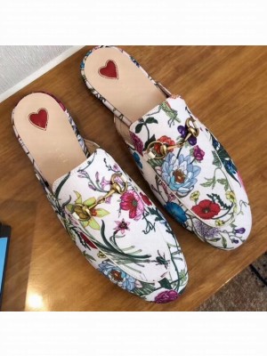 Gucci Women's Princetown Horsebit Slipper Leather Print 03