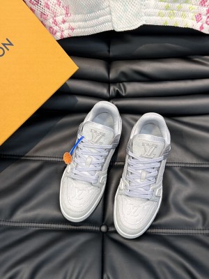 Louis Vuitton Men's LV Trainer Sneakers 2023 038