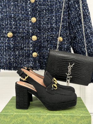 Gucci Women's GG Horsebit Mule Black and ebony Original GG canvas