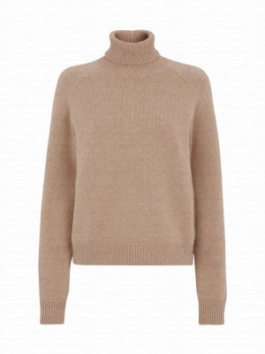 Fendi Women's Cashmere Pullover Khaki