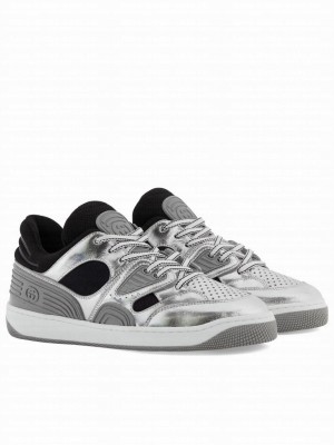Gucci Unisex Gucci Basket sneaker Silver