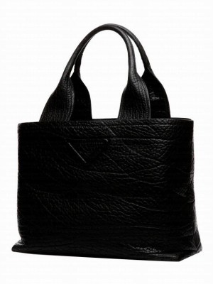 Prada Leather Shopping Bag 1BG440 Black
