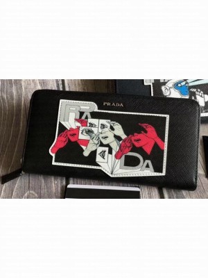 Prada Leather Men's Document Holder Wallet 2ML317 2M1317 01