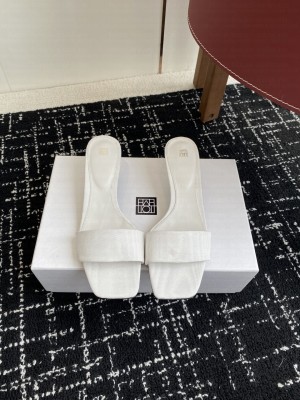 TOTEME Fabric slides white