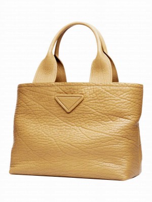 Prada Leather Shopping Bag 1BG440 Apricot