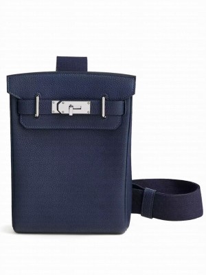 Hermes Hac a Dos PM Backpack H083589 Dark Blue