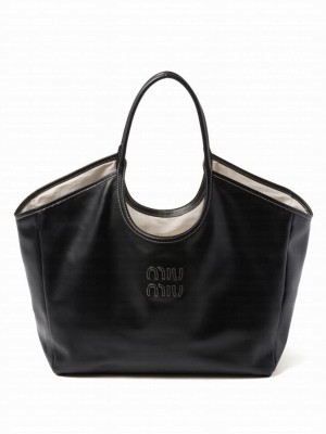 Miumiu IVY Leather Bag 5BG276 Black