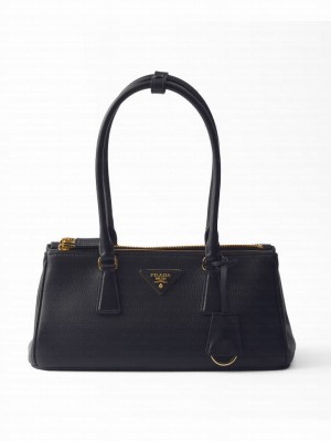 Prada Medium Galleria Leather Bag 1BA457 Black