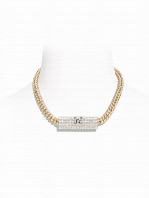 Chanel Women's Necklace ABB037 Golden