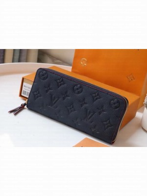 Louis Vuitton Original Monogram Empreinte Wallet M60171 Navy Blue