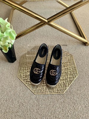 GUCCI SEQUINS GG MATELASSÉ ESPADRILLES BLACK 02 2021 Collection