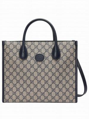 Gucci Small Tote Bag With Interlocking G 659983 Dark Blue