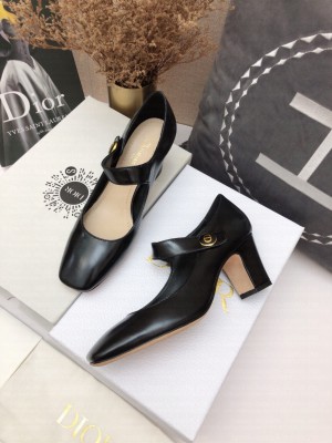 DIOR HEEL 7CM CALFSKIN D-DOLL PUMPS BLACK 2022 COLLECTION