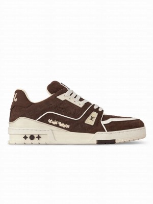 Louis Vuitton Unisex LV Trainer Sneaker 1ACR5X Dark Coffee