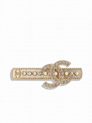 Chanel Hair Clip AB7520 Golden