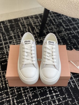Miu Miu Calfskin EVA sneakers gray