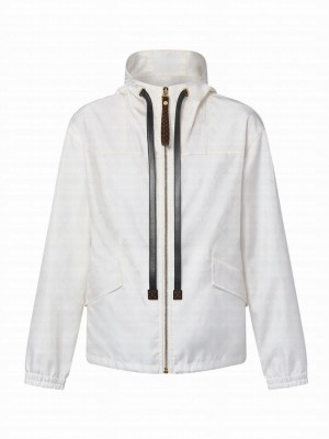 Louis Vuitton Women's Monogram Parka White