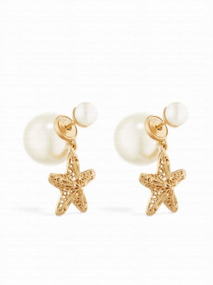 Christian Dior Tribales Earrings Golden