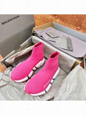 Balenciaga Speed 2.0 Knit Sock Sneakers Spring/Summer 2021 Collection, Hot Pink