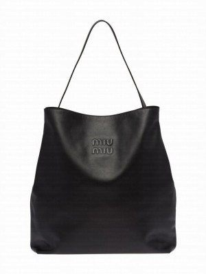 Miumiu Leather Shoulder Bag 5BC117 Black