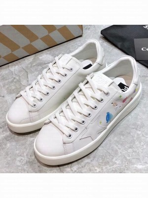 Golden Goose Graffiti White Calfskin Sneaker Pink Spring/Summer 2021 Collection 43
