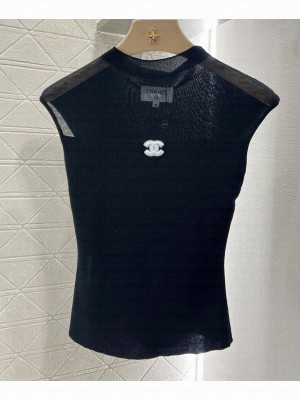 Chanel Women's Knitted Top Black