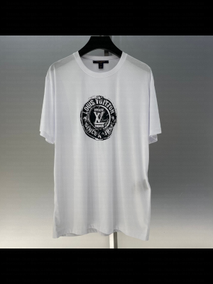Louis Vuitton Cotton T-Shirt White/Black 2025
