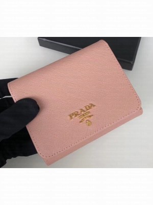 Prada Leather Trifold Compact Wallet 1M0176 06