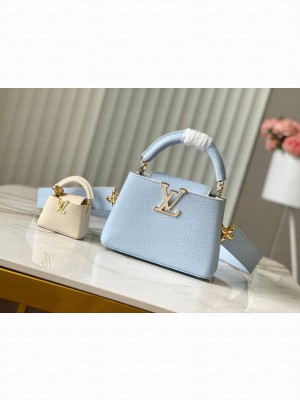 Louis Vuitton Capucines Mini M24574 light blue