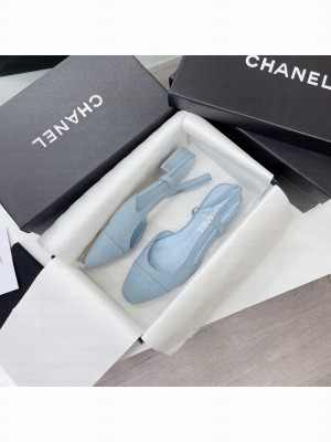 Chanel Women's Slingbacks G31319 Blue