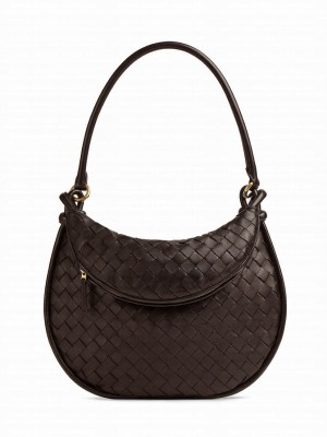 Bottega Veneta Medium Gemelli Dark Coffee