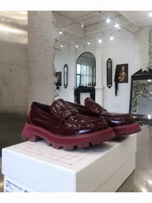 Alexander McQueen Wander loafer burgandy