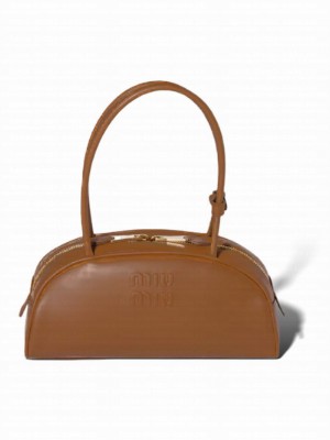 Miu Miu Beau Leather Bag 5BB193 Coffee