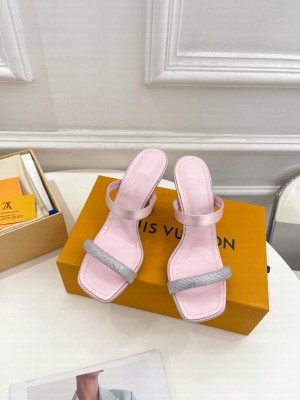Louis Vuitton Sparkle 9.5cm Heel Slide Sandals 2023 04