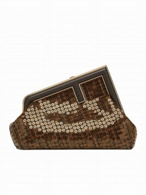 Fendi First Small 8BP129 Dark Coffee