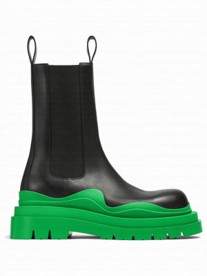 Bottega Veneta Unisex Tire Chelsea Boot Green