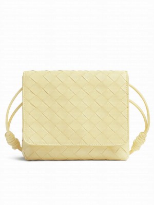 Bottega Veneta Mini Intrecciato Cross-Body Bag Yellow