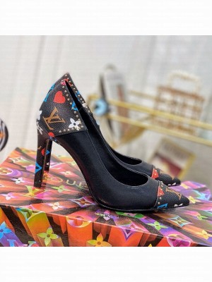 Louis Vuitton Game On Cherie Pump 9.5cm in Studded Monogram Canvas 2021 Collection