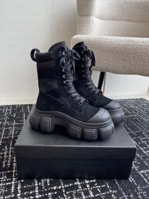 Alexander Wang Women's suede platform lace-up Black boot