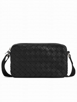 Bottega Veneta Small Classic Intrecciato Camera Bag 710048 Black