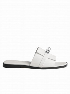 Hermes Women's Giulia Sandal White