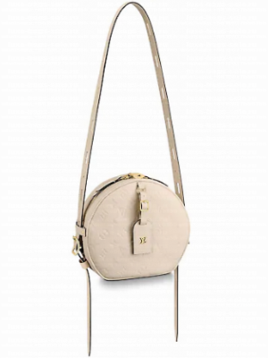 Louis Vuitton Monogram Empreinte BOITE CHAPEAU SOUPLE M45276 ivory