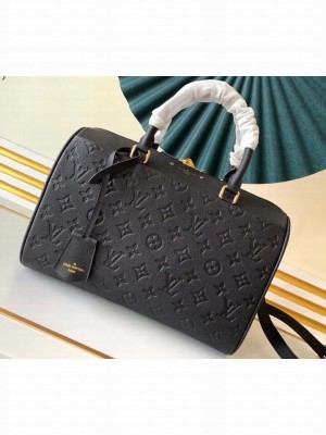Louis Vuitton Monogram Empreinte Leather Speedy Bandouliere 30 Bag Black