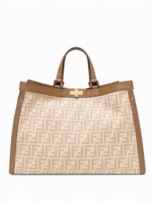Fendi Peekaboo X-Tote 8BH374 Cream
